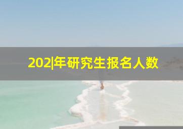 202|年研究生报名人数